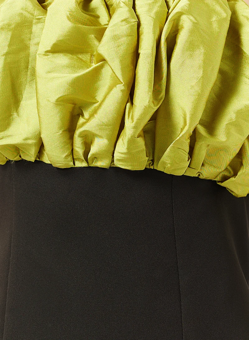 Namshi x  Off Shoulder Evening Gown With Puff Ruffles for Women | Best Price UAE